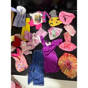 Doll Clothes Lot Assorted Outfits Dresses Pants Jackets Skirts Accessories